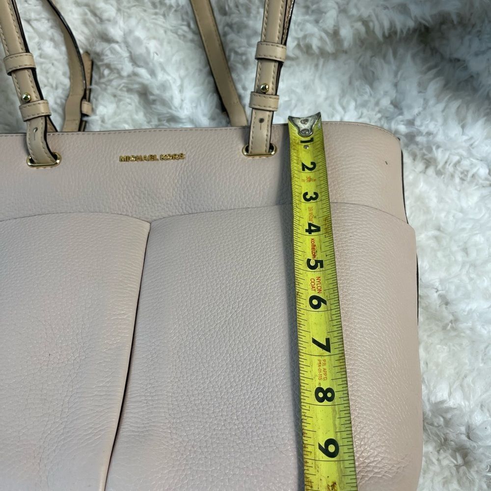 Michael Kors Bedford Pebble leather light pink Medium tote Gold tone accents - Picture 10 of 14